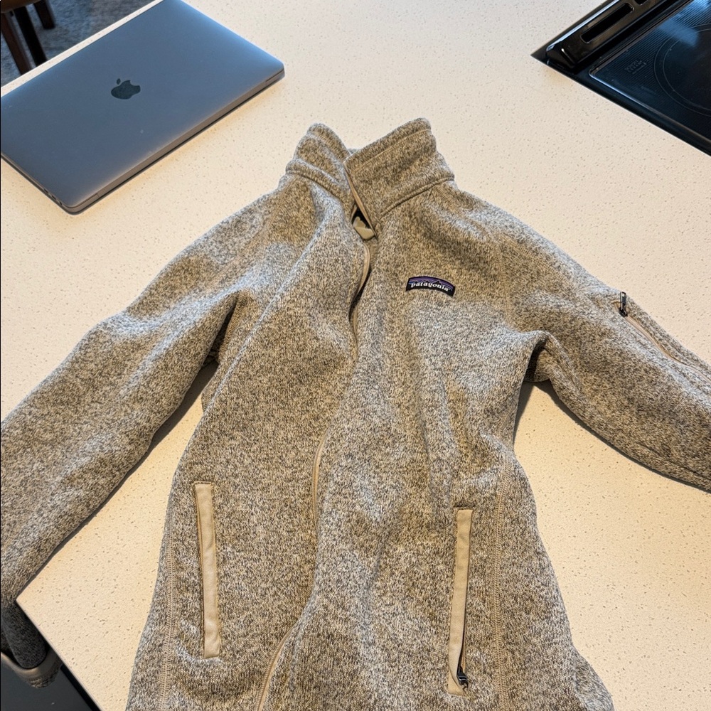 Patagonia Nautilus Tan Zip-Up Jacket